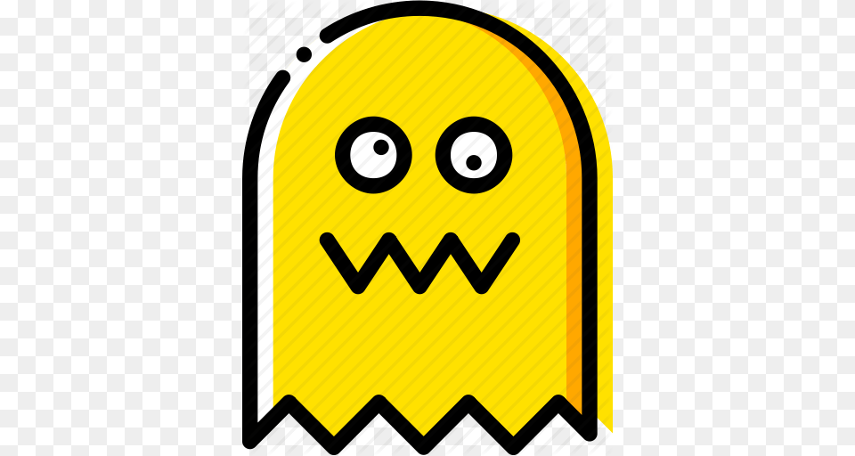 Arcade Game Ghost Pacman Yellow Icon, Animal, Bear, Mammal, Wildlife Free Png