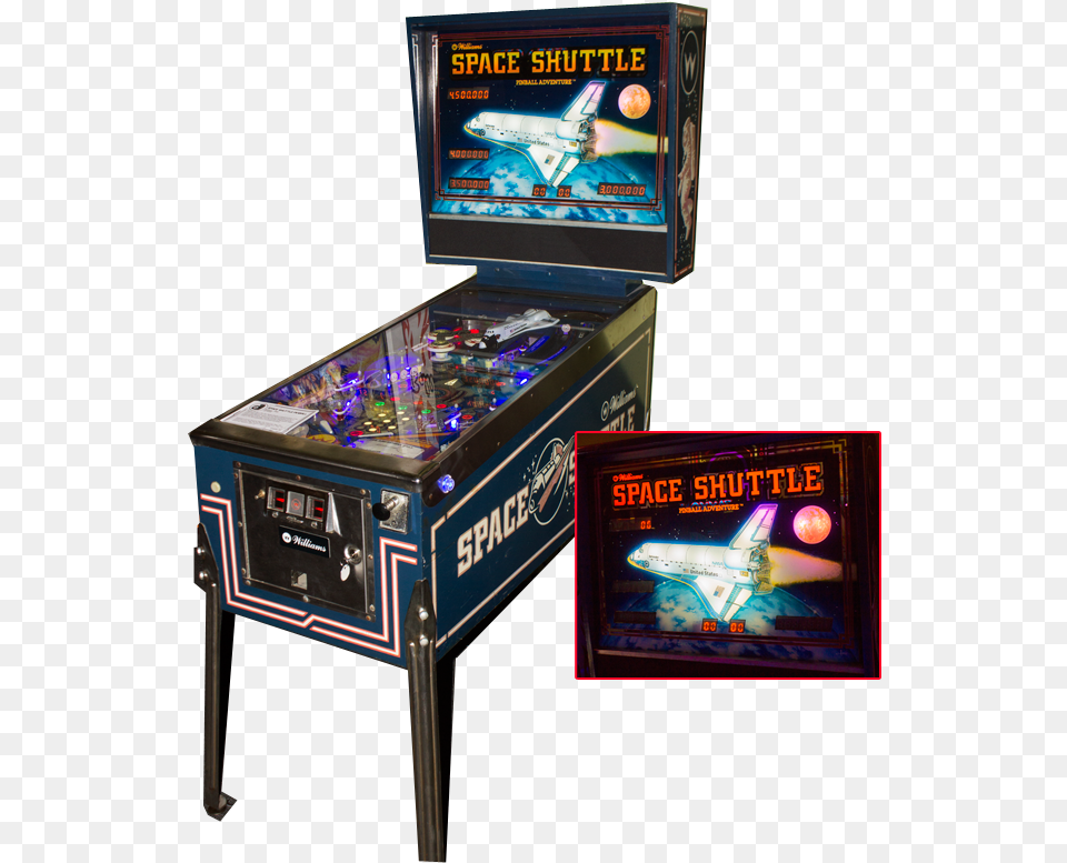 Arcade Games Space Shuttle Pinball, Arcade Game Machine, Game, Aircraft, Airplane Free Transparent Png
