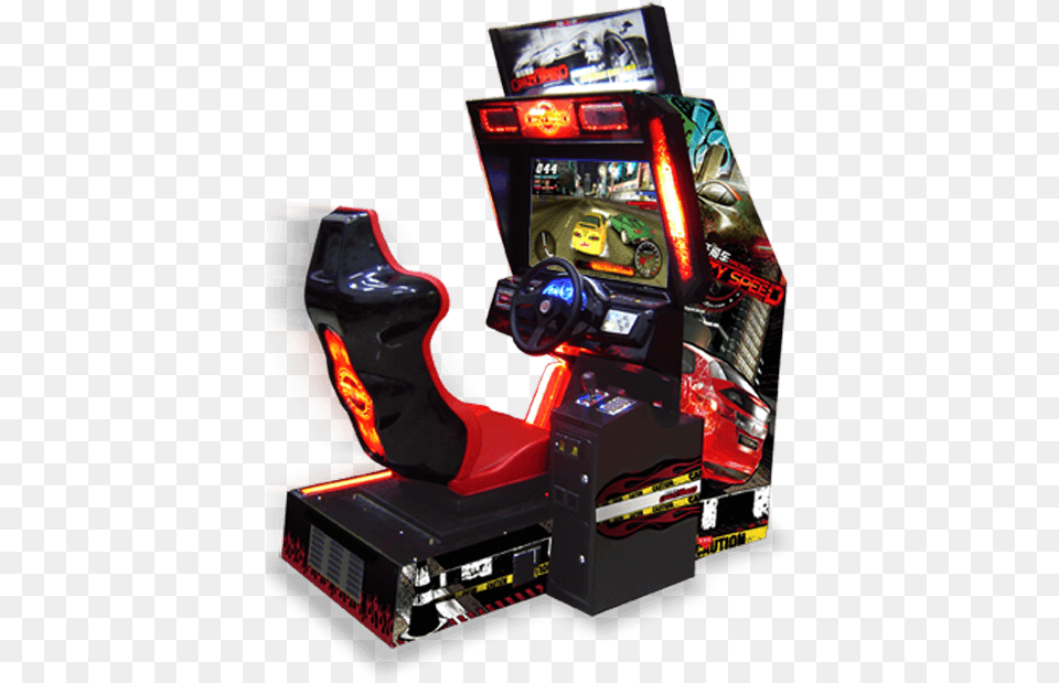 Arcade Gamescrazyspeedpng Arcade Games Arcade Racing Car Games, Arcade Game Machine, Game, Transportation, Vehicle Png Image