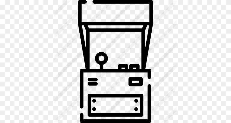 Arcade Machine, Gray Free Png Download