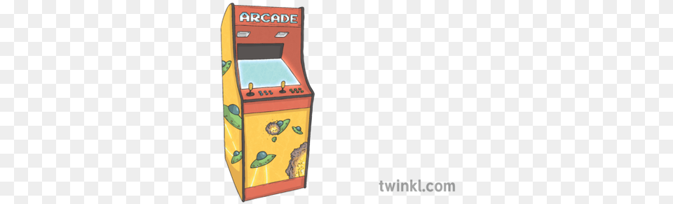 Arcade Machine Illustration Twinkl Video Game Arcade Cabinet, Gas Pump, Pump, Arcade Game Machine Png Image