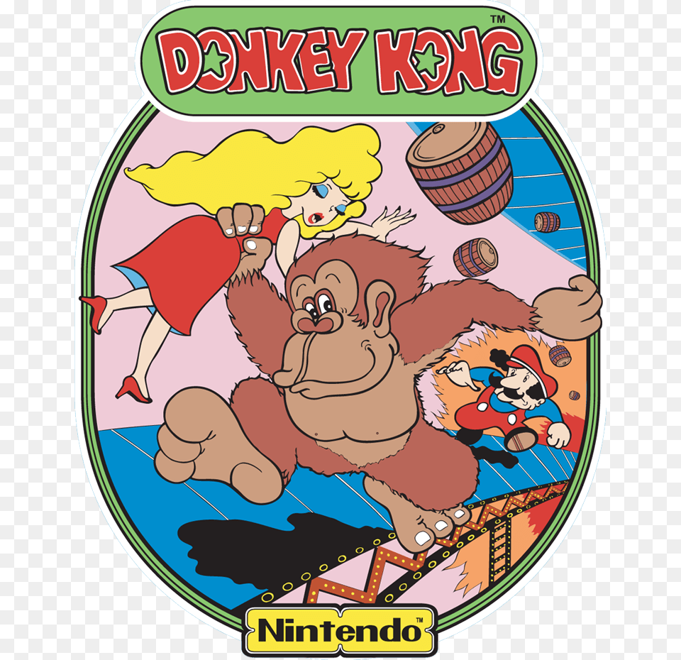 Arcade Side Art Donkey Kong Arcade Mario, Book, Comics, Publication, Baby Free Png Download