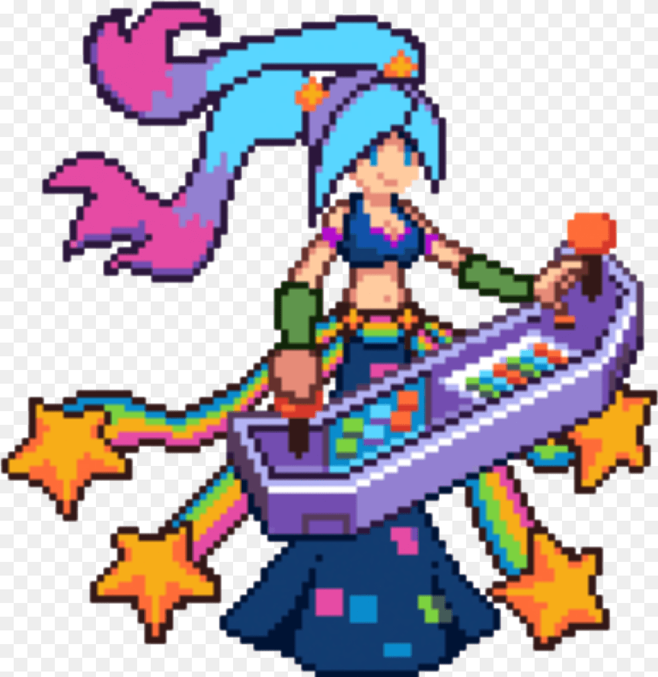 Arcade Sona Pixel Art, Person Png