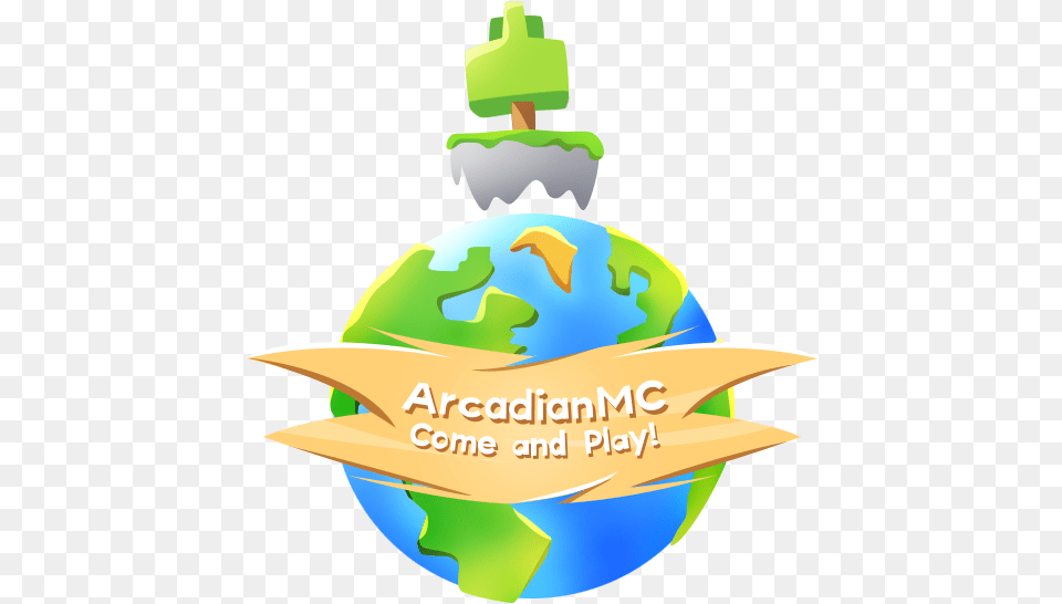 Arcadianmc Minecraft World Server Logo, Astronomy, Outer Space, Animal, Fish Free Png Download
