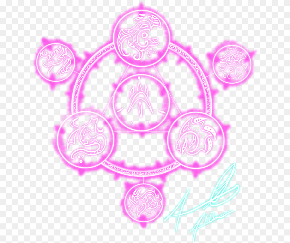 Arcane Circle Nahoria Aura Pink Magic Circle, Purple, Pattern, Animal, Cat Free Transparent Png