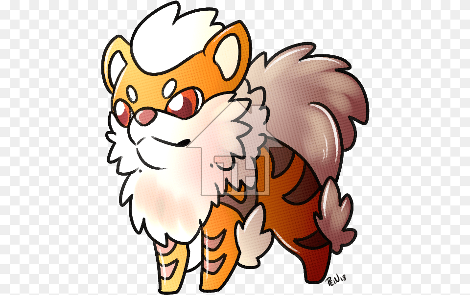 Arcanine Cartoon, Baby, Person, Animal Png Image