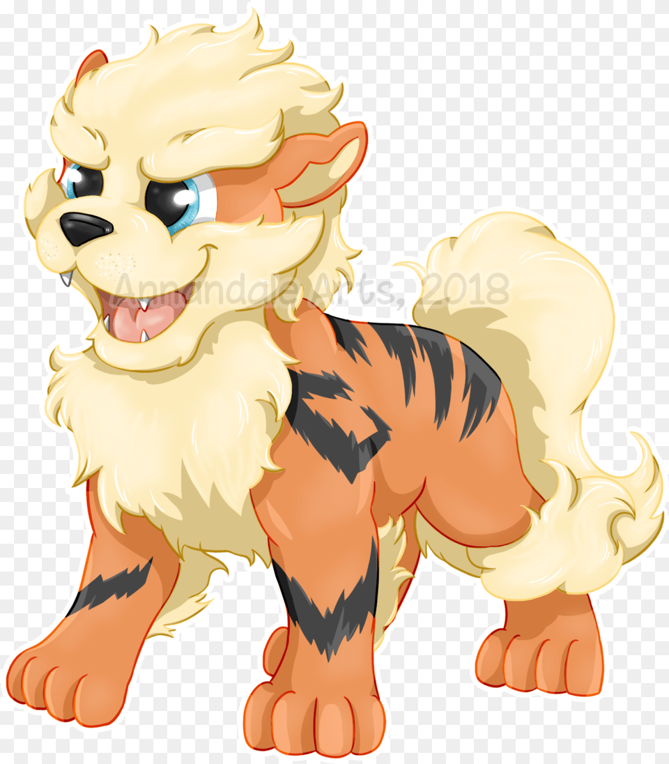 Arcanine See The Speed Draw Attached To This Picture, Animal, Canine, Mammal, Baby Free Png Download