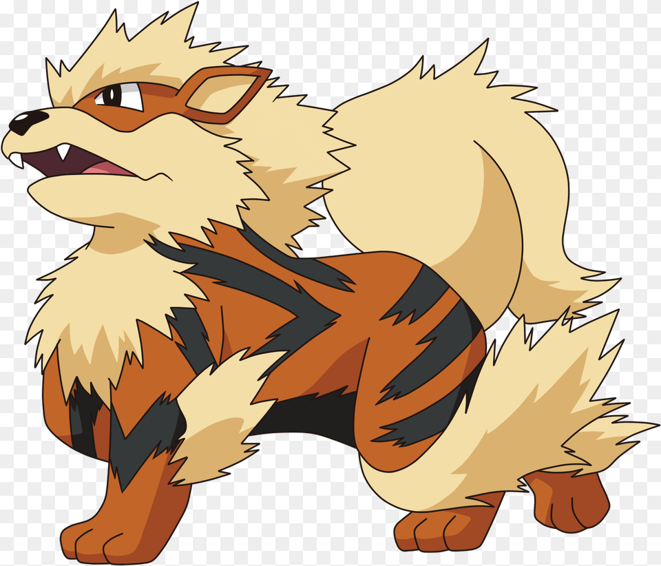 Arcanine Transparent Growlithe Pokemon Arcanine Transparent, Baby, Person, Anime Free Png Download