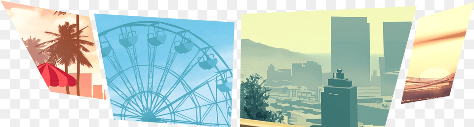 Arch, Amusement Park, Ferris Wheel, Fun, Machine Free Png Download