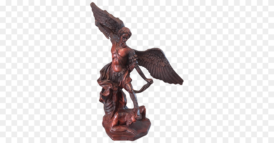 Arch Angel Micheal Buy Online Soul Array, Figurine, Kneeling, Person, Bronze Png Image