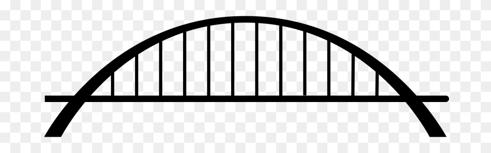 Arch Bridge, Gray Free Png