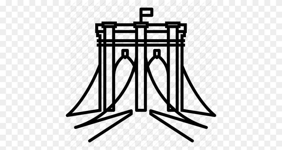 Arch Bridge Brooklyn Building Monument River Tourism Icon Png
