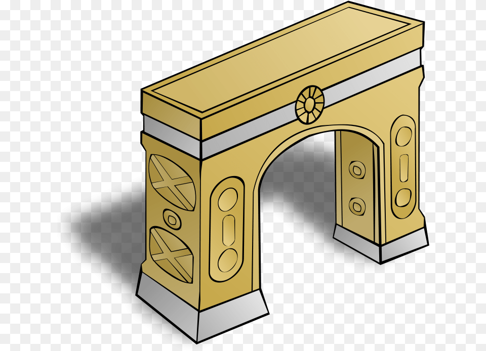 Arch Clipart, Architecture, Gold, Mailbox Free Png Download