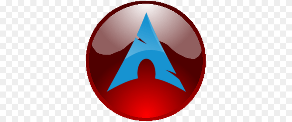 Arch Linux Orb Logo Red Arch Linux Icon, Triangle Free Png