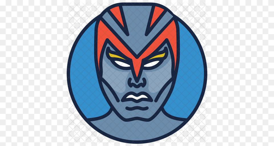 Archangel Comic Icon Clip Art, Emblem, Symbol, Face, Head Free Transparent Png