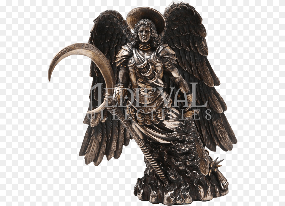 Archangel Gabriel Statue Statue Of Angel Gabriel, Bronze, Animal, Bird, Person Free Png Download