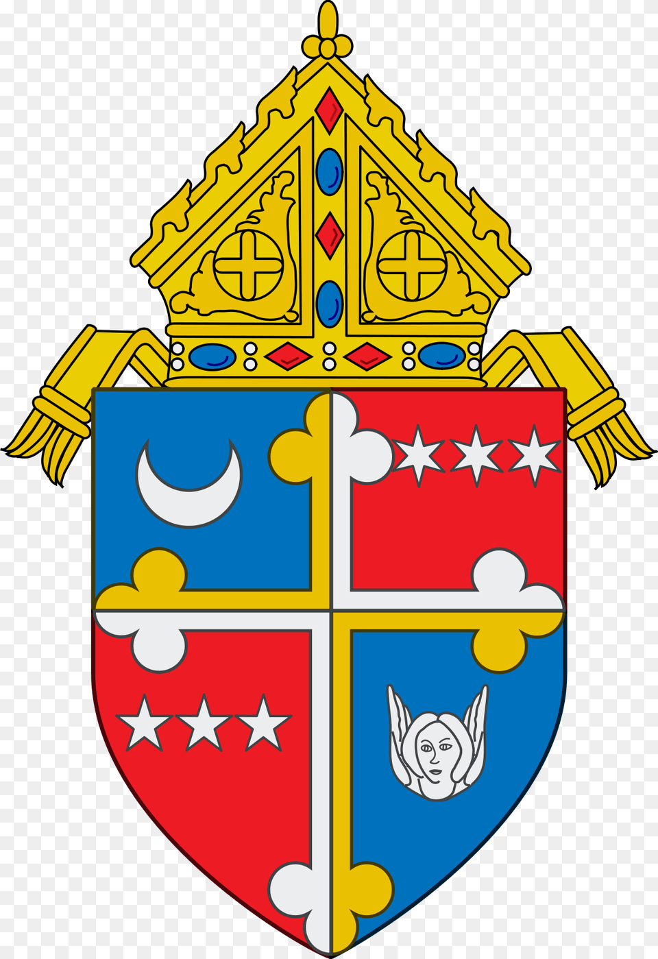 Archdiocese Of Newark Coat Of Arms, Armor, Shield, Bulldozer, Machine Png Image