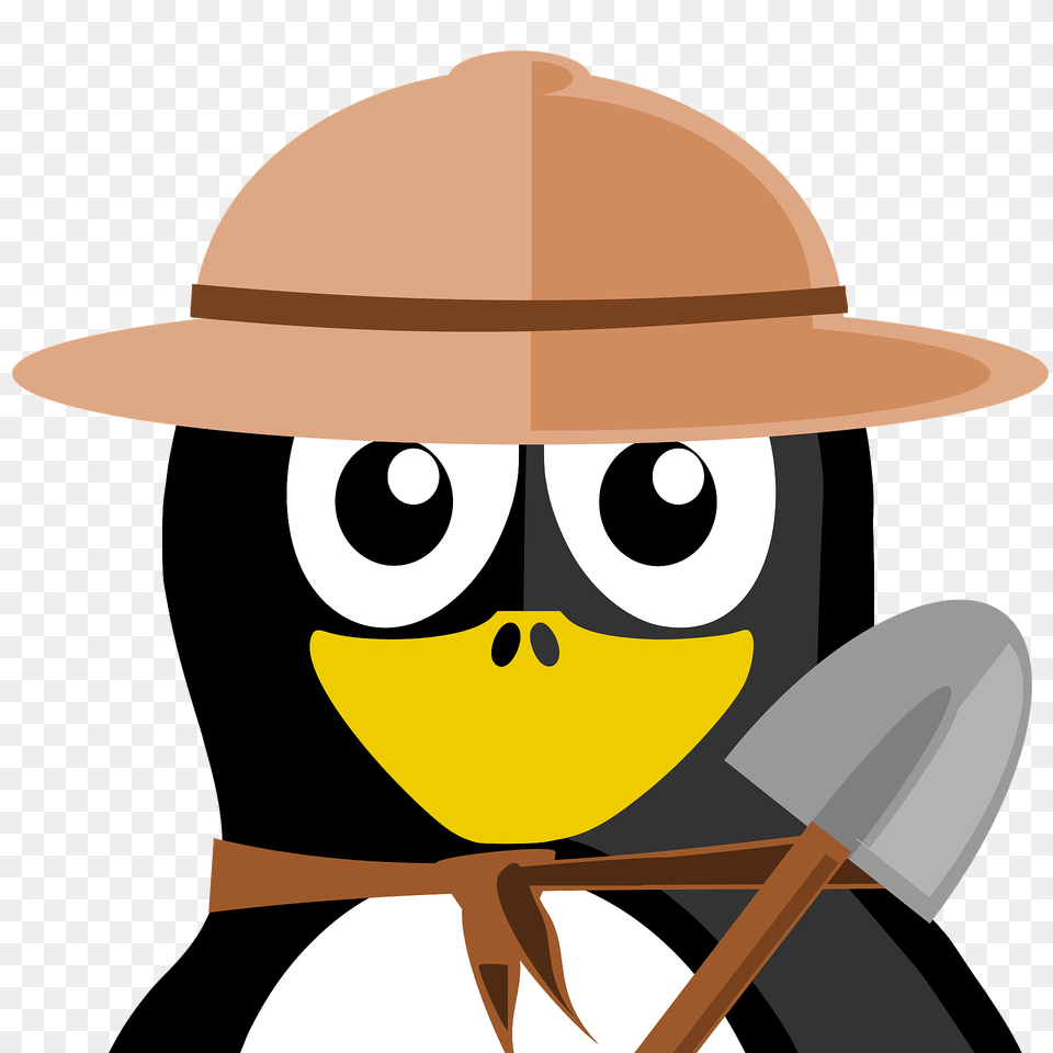 Archeologist Penguin Clipart, Clothing, Hat, Sun Hat, Hardhat Free Png