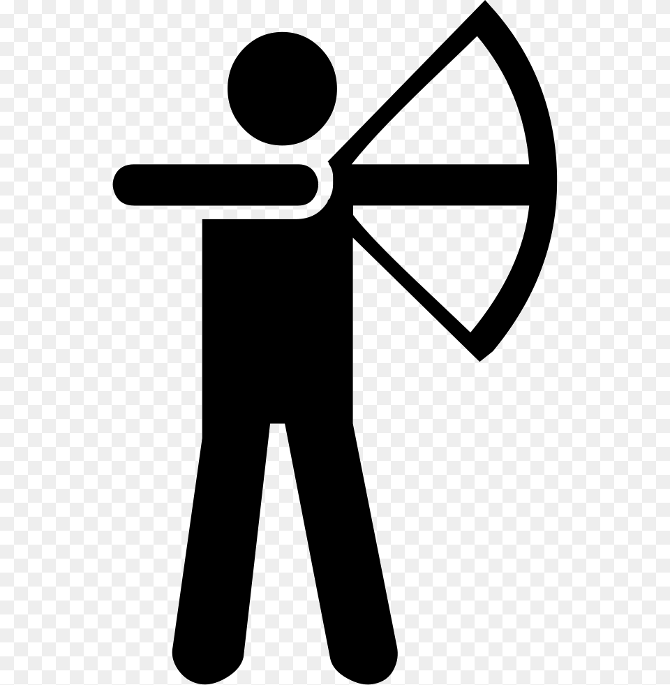Archer, Stencil, Cross, Symbol, People Free Transparent Png