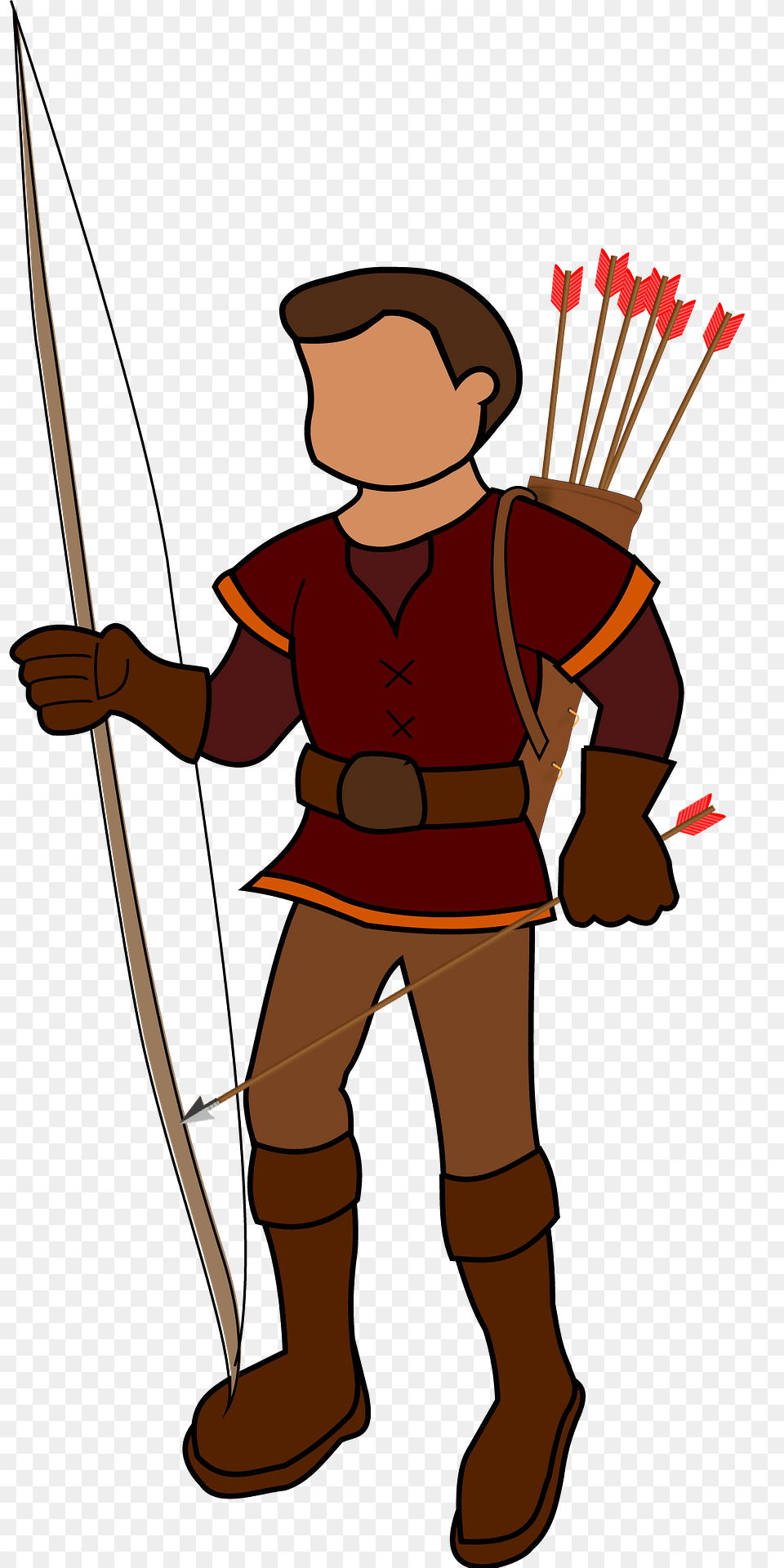 Archer Clipart, Weapon, Archery, Baby, Bow Free Transparent Png