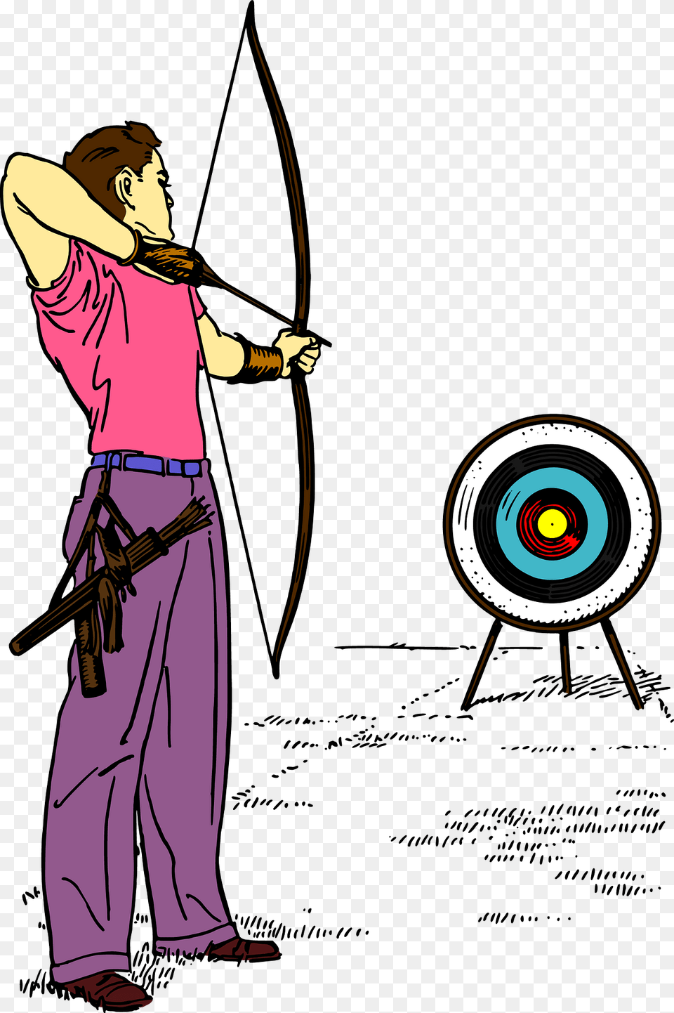 Archer Clipart, Archery, Bow, Weapon, Sport Free Transparent Png