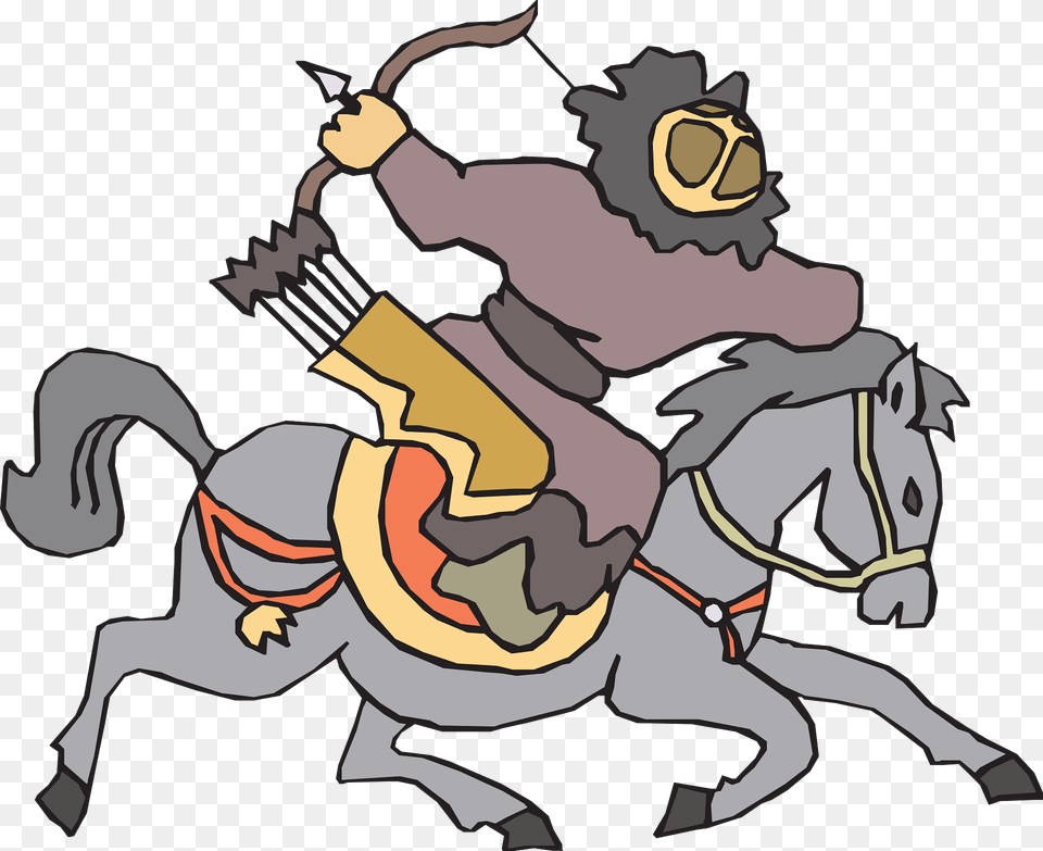 Archer On A Horse Clipart Free Png Download