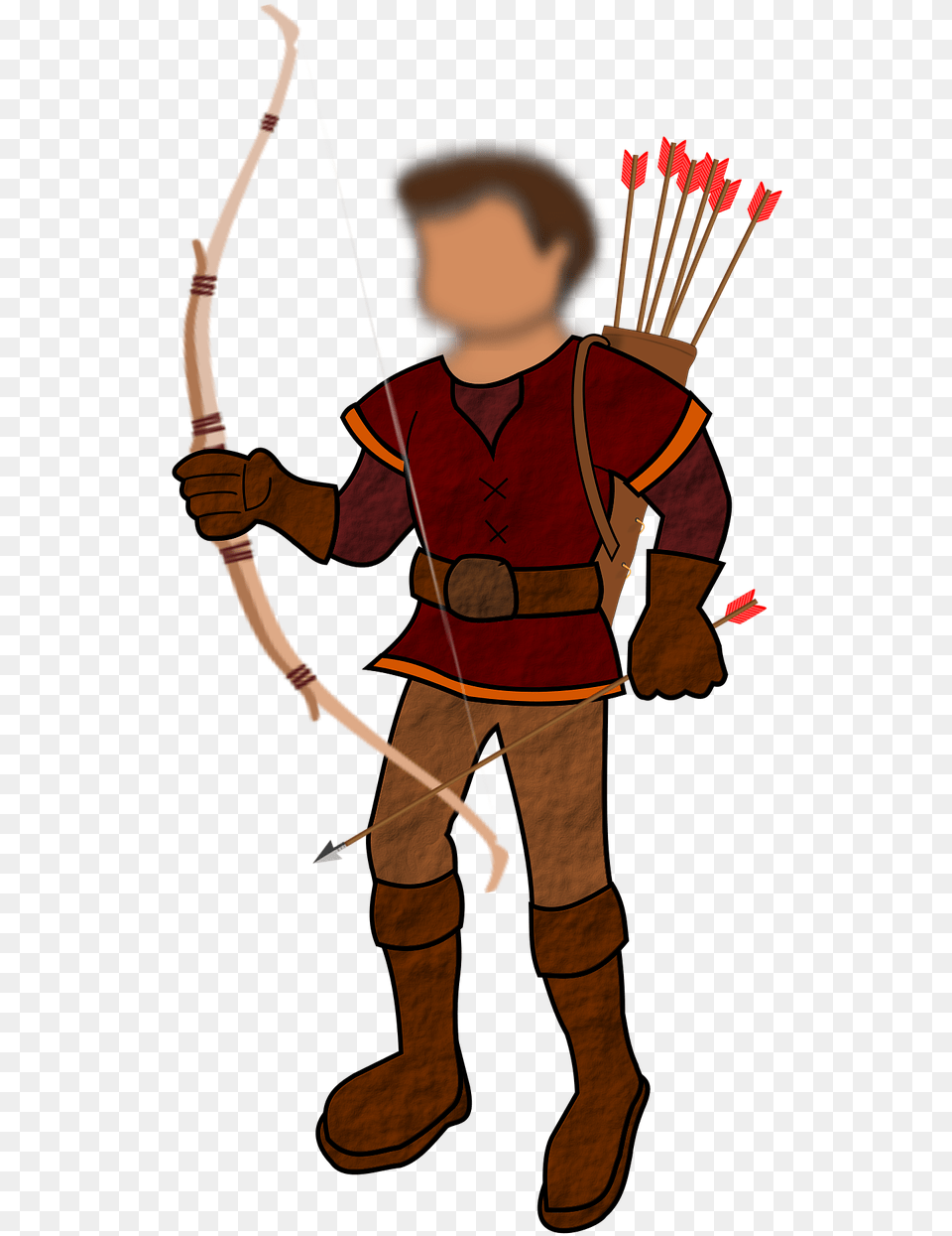 Archer People Medieval Picture Man With Bow And Arrow, Weapon, Sport, Person, Archery Free Transparent Png