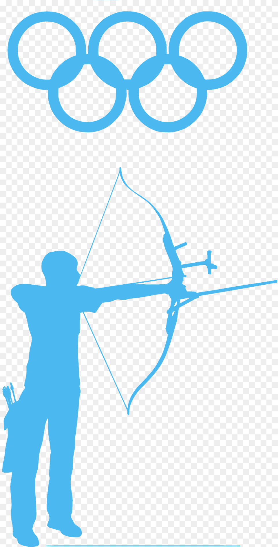 Archer Silhouette, Weapon, Adult, Male, Man Free Png