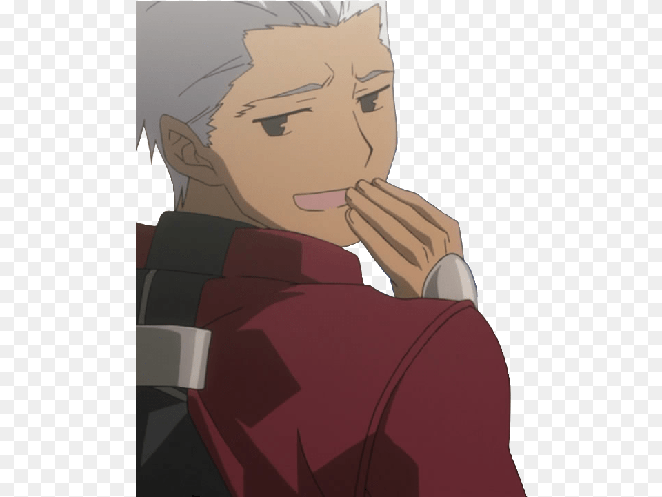 Archer Troll Face Anime Smug Face Fate, Adult, Male, Man, Person Png