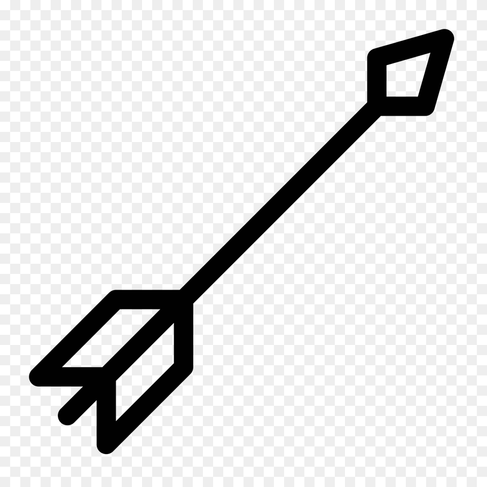 Archers Arrow Icon, Gray Free Png