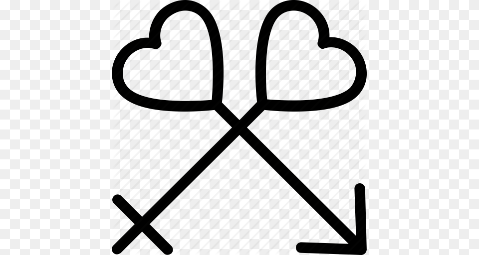 Archery Arrow Bow Cupid Bow Heart Arrows Icon Free Transparent Png