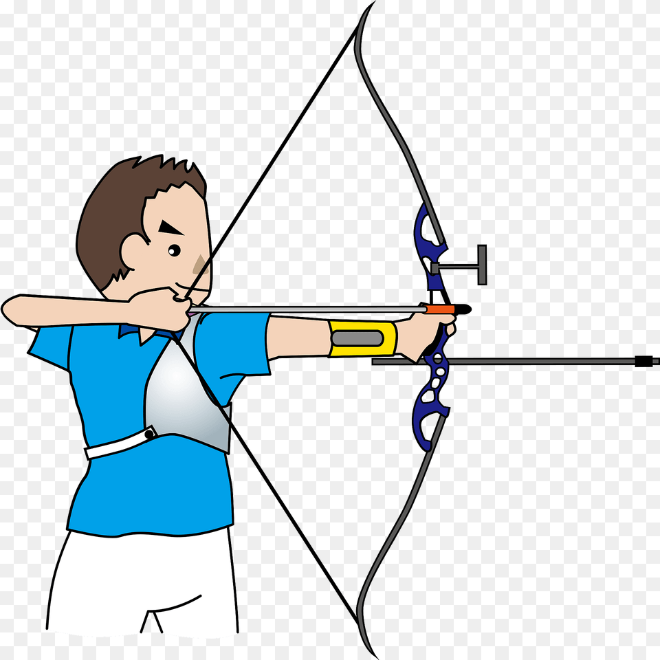 Archery Clipart, Archer, Bow, Person, Sport Free Png Download