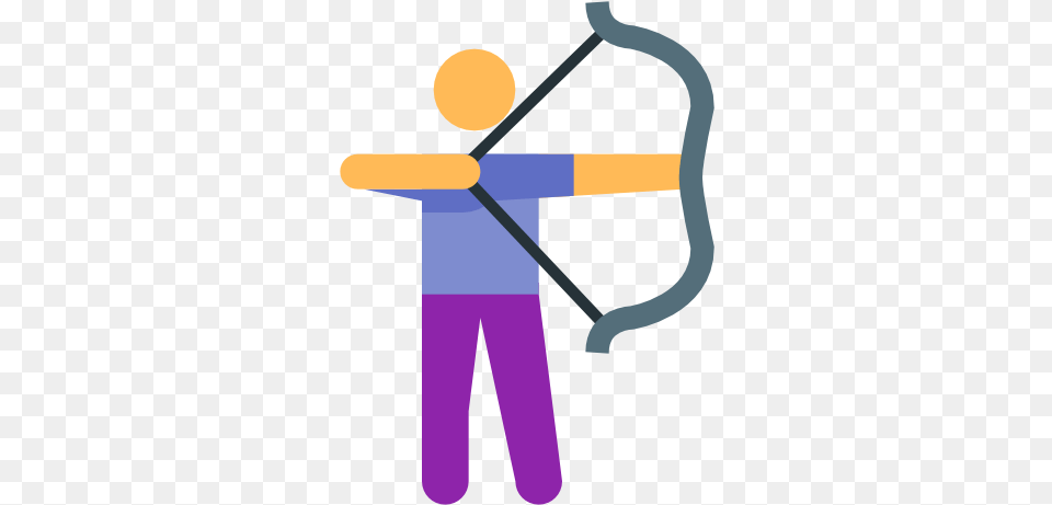 Archery Icon And Vector Archery Icon, Bow, Sport, Weapon, Archer Free Png