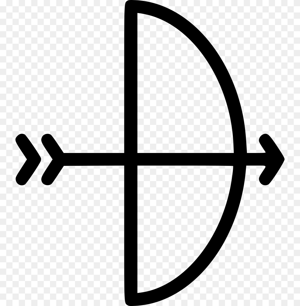 Archery Icon Download, Cross, Symbol, Weapon Png Image