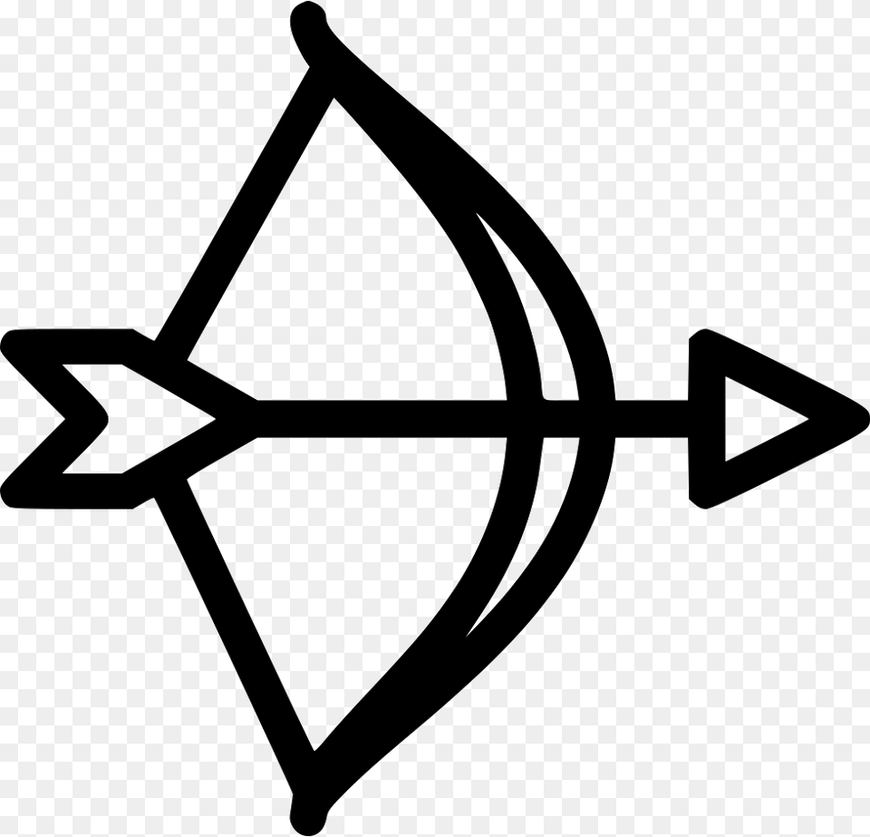 Archery Icon Download, Weapon, Symbol, Bow, Arrow Free Transparent Png