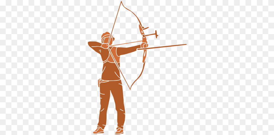 Archery Man Right Flat Transparent U0026 Svg Vector File Bow, Weapon, Sport, Archer, Person Png