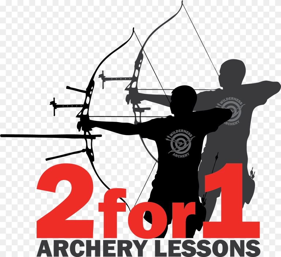 Archery Silhouette Bow And Arrow Clip Art Shoot Rifle, Sport, Weapon, Archer, Person Free Transparent Png