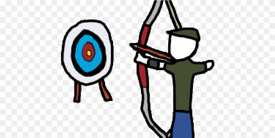 Archery Target Archery Clipart Bow Arrow Target Bow Archery, Archer, Person, Sport, Weapon Png Image