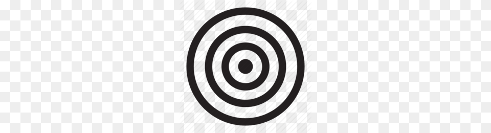 Archery Target Black And White Clipart, Spiral, Coil, Machine, Wheel Png Image
