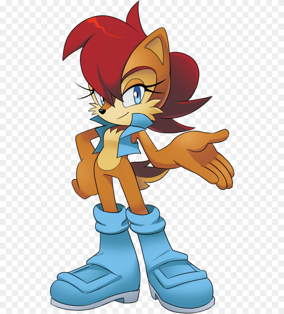 Archie Sonic Comics Sally Acorn, Book, Publication, Baby, Person Free Png