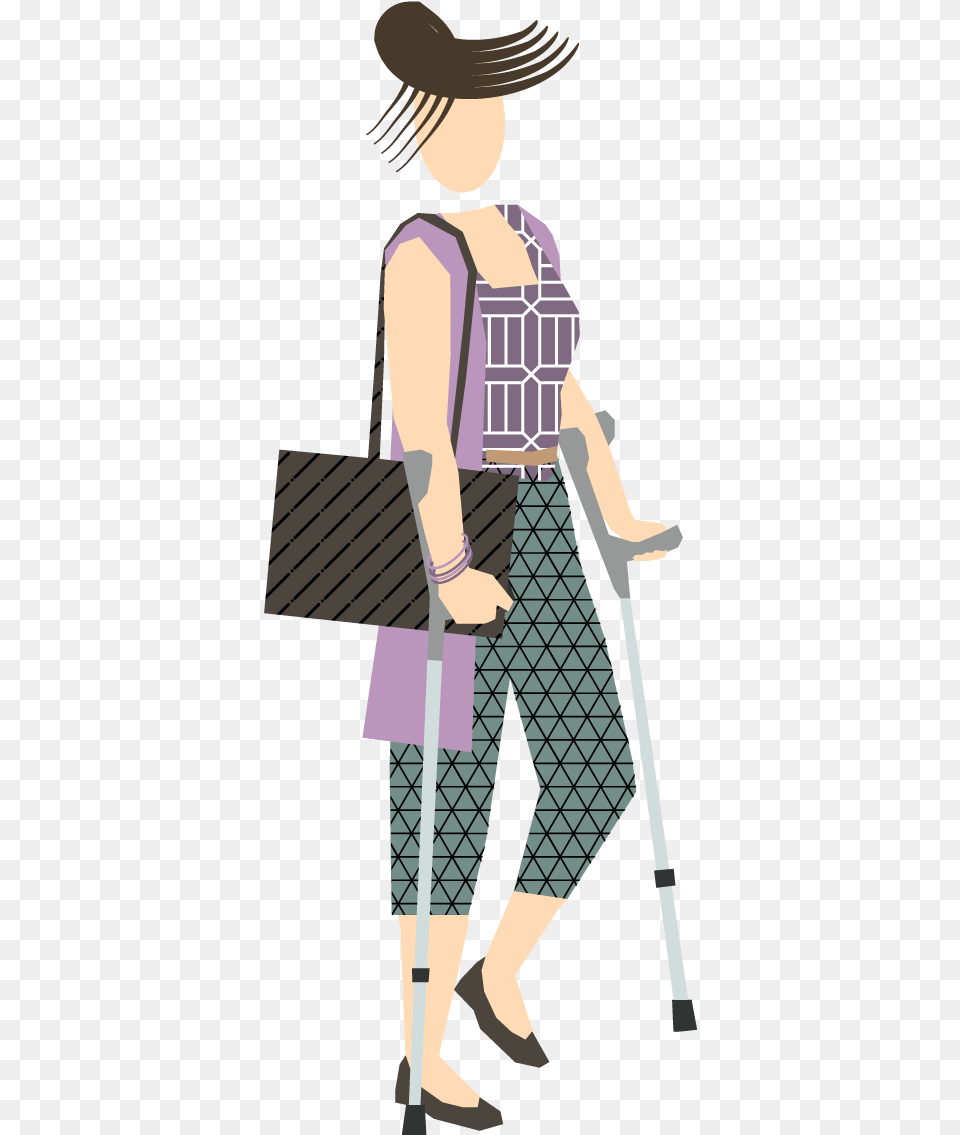 Archifunky Arch Art Silhouette Und People Walking Stick, Person, Adult, Bag, Female Free Png Download