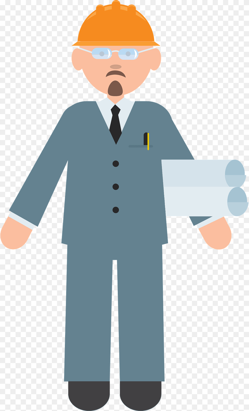 Architect Clipart, Clothing, Coat, Person, Hardhat Free Png Download