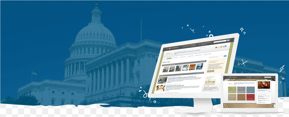 Architect Of The Capitol39s Website On Screen Framed United States Capitol, Pc, Monitor, Computer, Computer Hardware Png