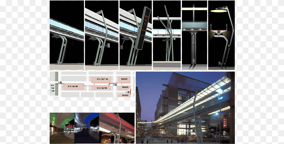 Architecture, Collage, Art, Road, Lighting Free Transparent Png