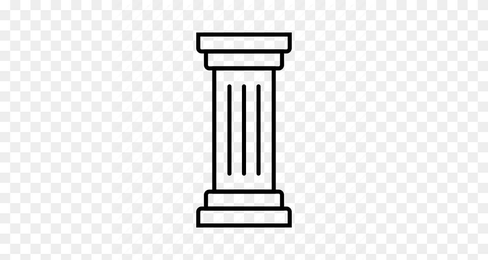Architecture Art Column Greek Piller Pole Icon, Pillar Free Png Download