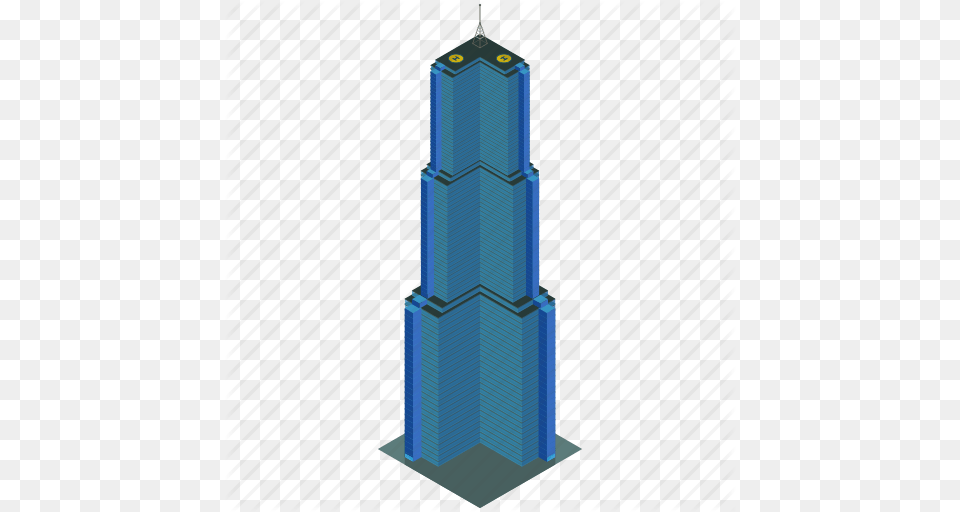 Architecture Building Businesses Office Skyscraper Tower Icon, City, High Rise, Urban, Spire Png Image