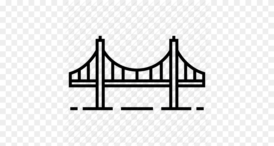 Architecture Cable Golden Gate Bridge Landmark Structure, Arch, Outdoors, Nature, Suspension Bridge Png Image