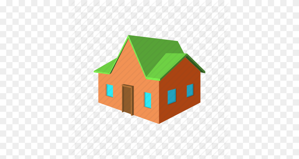 Architecture Cartoon Estate Green Home House Red Icon, Building, Housing, Outdoors, Nature Png Image