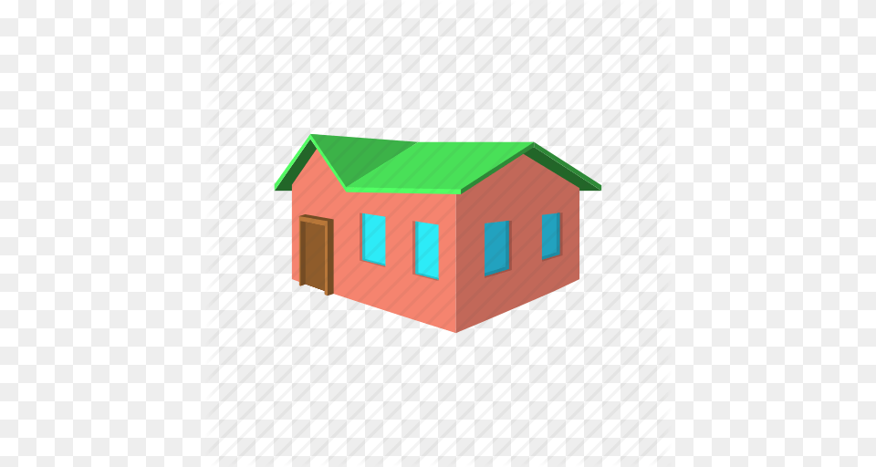 Architecture Cartoon Estate Home House Red Residential Icon, Building, Countryside, Hut, Nature Png Image