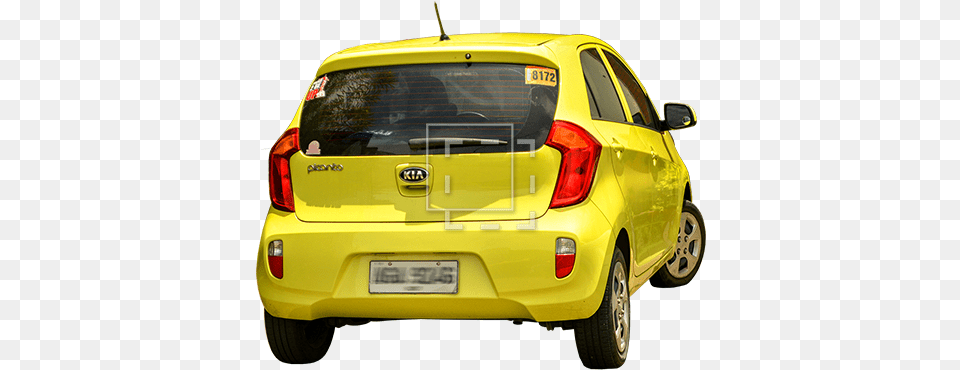 Architecture Entourage Car Small Yellow Kia Car, Wheel, Machine, License Plate, Transportation Png